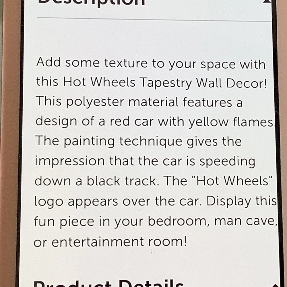 NWT  Tapestry Hot Wheels‎ Open Road Tapestry - Picture 8 of 9